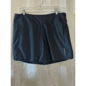 Brooks Running Shorts Athletic Workout Gym Black‎ Shorts XL